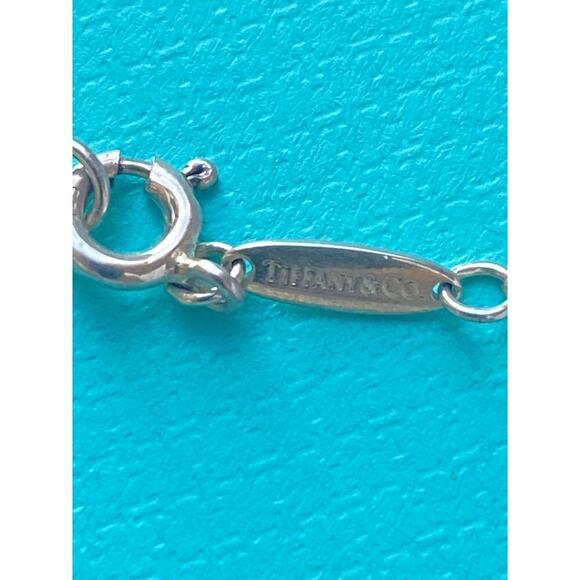 Tiffany & Co. Elsa Peretti Small Open Heart Necklace โ Sterling Silver โ 16" - Picture 6 of 7